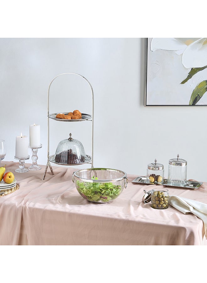 Home Box Glass Salad Bowl with Handles - Image 4